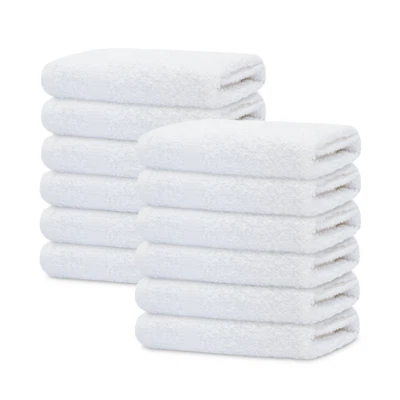 Value Pack White Bath Towel Lightweight Economy Grade Cotton Blend Spa Daily Use - Image 1 of 4