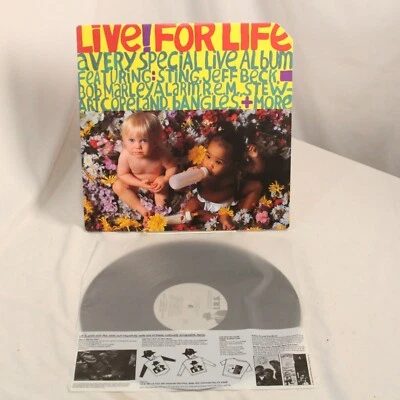 Live For Life LP Vinyl 1986 Bob Marley REM Alarm Sting Boingo Go-Go’s IRS 5731 - Image 1 of 4