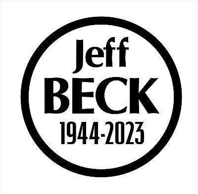 JEFF BECK Decal Sticker, Guitar CD Tab Album Vinyl • 5.99$