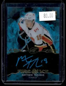 2019-20 Upper Deck Fuoco di Ghiaccio e Autografo Matthew Tkachuk Auto Calgary Flames - Foto 1 di 2