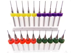 Confezione 20 Micro Punte Trapano .5mm .6mm .7mm .8mm Modellismo Orologi Riparazione Altro... - Foto 1 di 1