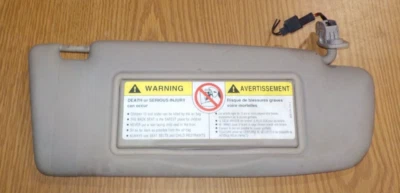 1998 Audi A4 Quattro Passenger Side Right Sun Visor w/ Mirror & Lights - Gray - Image 1 of 4