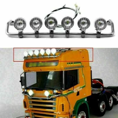 Per TAMIYA 1/14 Scania R620 R470 RC Trattore Camion Anteriore LED luce superiore - Immagine 1 di 4