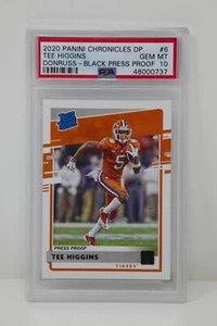 2020 Panini Chronicles DP #6 Tee Higgins Donruss Rated Rookies Black/5 🔥PSA 10 - Picture 1 of 5
