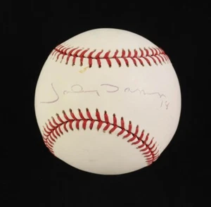 AUTHENTICATED JOHNNY DAMON SIGNED OML BASEBALL - "THE CAVEMAN" WITH JSA COA - Imagen 1 de 2