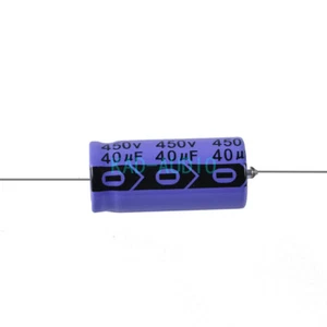2 Stck. Axial Elektrolytkondensator 40uf 450 V Vintage Gitarre Röhrenverstärker Zum Selbermachen - Bild 1 von 5