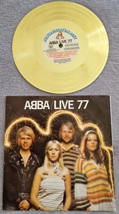 ABBA LIVE 77 PROMO FLEXI SWEDEN 7" VERY RARE - Picture 1 of 2