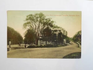 Postcard E58685  Norwalk, CT  Junction West Avenue and Turnpike  c-1907-11915 - Picture 1 of 2