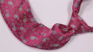 Brooks Brothers Pink Woven Paisley Sky Blue Necktie Tie