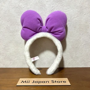Tokyo Disney Resort Daisy Duck Bow Plush Headband Ears Hat Ribbon Purple Rare - Picture 1 of 4