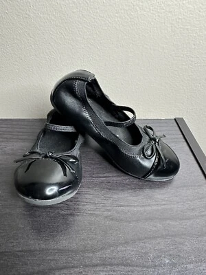 The Children’s Place Girls Size 9 Toddler Black Ballet Style Flat Shoes - Image 1 of 4