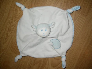 Kuscheltier FLACH PLÜSCH WEISS HIMMELBLAU SCHAF SHEEP SCHAF gispy KARRE KNOTEN BÄR - Bild 1 von 1