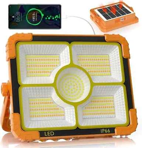 300W LED Solar Work Light, Magnetic with 5 Modes, 12000mAh Battary Rechargable - Picture 1 of 8