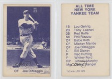 1975 TCMA All Time New York Yankee Team Blue Joe DiMaggio HOF