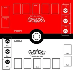 Pokemon TCG Battle Mat for 2 Players - Pikachu Charizard Kids Gift Toy Cards - Picture 1 of 13