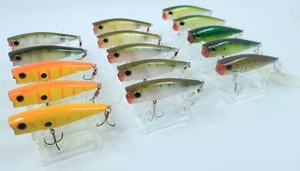 Lote de 15 Popper Lucky Craft S8 8,8 g 7,3 cm (ganchos cambiados, pintura pelada). - Imagen 1 de 18