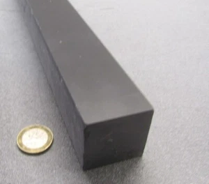 PVC Square Bar Grey, Type I, 1.50" Thick x 1.50" Wide x 48" Length - Picture 1 of 6