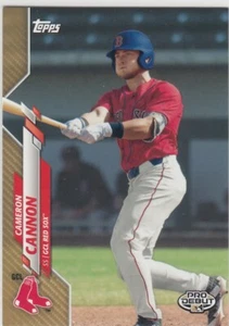 2020 Topps Pro Debut CAMERON CANNON Gold 1st Rookie Card #178 Red Sox 45/50 - Picture 1 of 1