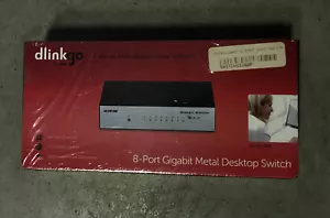 D-Link 8 Port Gigabit Metal Desktop Ethernet Switch Model GO-SW-8GE - Picture 1 of 3