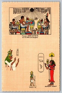 EGYPTIAN ART SERIES by FORMSTECHER c1920 AMEN-HOTEP SEFKHET-AABUT Postcard A38 - Picture 1 of 3