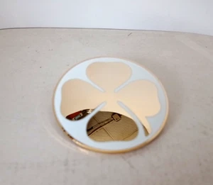 ALFA ROMEO QUADRIFOGLIO ORO Metal enamel gold side emblem 70 mm. diameter - Picture 1 of 4