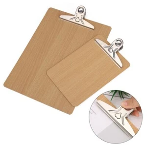Supplies Wooden Storage Writing Sheet Pad Folder Board Filing Clip Clipboards - Picture 1 of 14