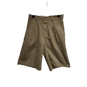 Dockers Boys Khaki Shorts Size 18 Pleated Front 100 % Cotton Beige Chino - Picture 1 of 9