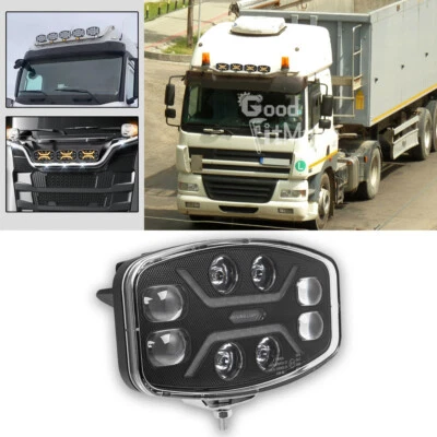 10" LED Work Spot Light Bar Driving Lights w/ White/Amber DRL IP68 For DAF Truck - Image 1 of 4