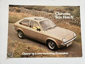 VAUXHALL CHEVETTE SUN HATCH SALES BROCHURE 1980 - Picture 1 of 3