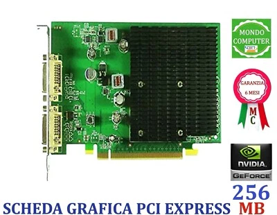 SCHEDA GRAFICA PCI EXPRESS NVIDIA GeFORCE  256MB  GF 9300 GE  ATX - Immagine 1 di 2