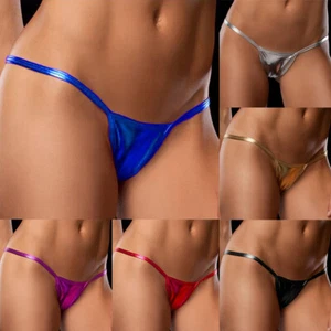 Womens Ladies Mini Thong Micro Sexy G-String Underwear Lingerie Knickers Panties - Picture 1 of 16
