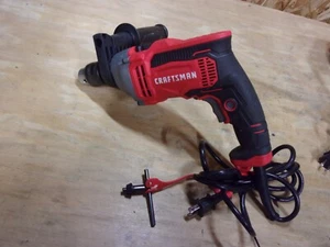 CRAFTSMAN ELECTRIC 1/2" HAMMER DRILL W/ HANDLE # CMED741 - Picture 1 of 3