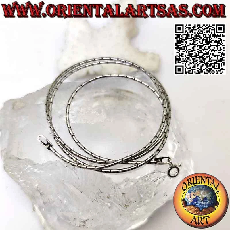 Collana catenina in argento 925 ‰, maglia "snodo" (spessore 1,2 mm) - Immagine 1 di 1