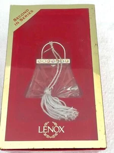NEU in offener Box: Lenox Bleikristall ON THE TOWN HANDTASCHE Ornament Germany - Bild 1 von 5