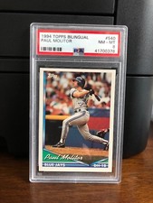 1994 Topps Bilingual Paul Molitor Baseball Card #540 PSA 8 Near Mint - Mint 