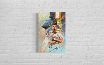 Kylian Mbappe | Real Madrid | Arte de pared deportivo | Lienzo | Regalo cueva hombre Foto 1 de 4