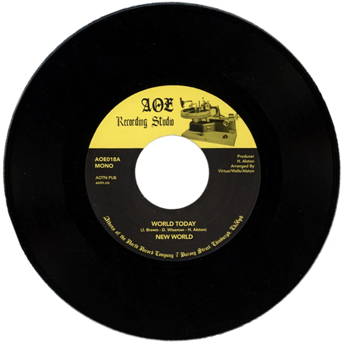 NEW WORLD  "WORLD TODAY c/w J.R." 2016 DEEP FUNK - Image 1 of 2