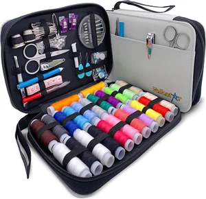 Hand Sewing Kit with Essential Sewing Supplies and Accessories (24 THREADS) - Picture 1 of 9