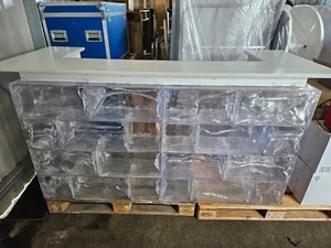 Mobile Eisbar aus Acryl inkl. Thekenblatt - Bild 1 von 2