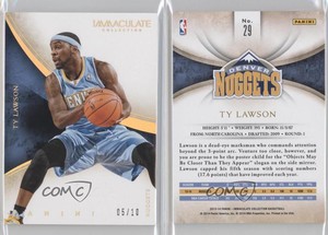 2013-14 Panini Immaculate Gold /10 Ty Lawson #29