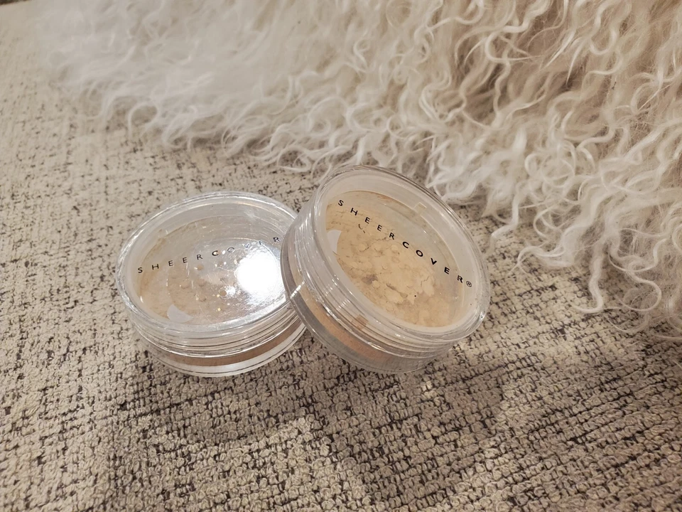 Sheer Cover BISQUE Mineral FOUNDATION Travel Size 1.5g /.05 oz x 2 NEW Sealed - Image 1 of 2