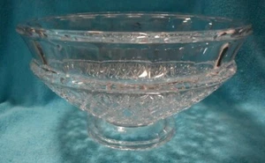 Towle Crystal Large CENTERPIECE Punch Bowl Pedestal 14 1/4"  Vintage - Picture 1 of 4