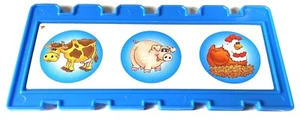 1994 Fisher Price Barnyard Bingo Replacement Card Fence - You Pick Color - Picture 1 of 5