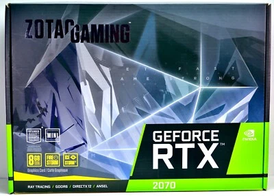 BOXED ZOTAC GAMING GRAPHIC CARD GEFORCE RTX 2070 MINI 8GB - image 1 of 4