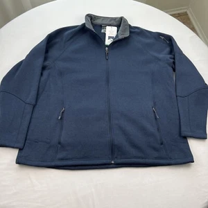Storm Creek Jacket Womens 3XL Blue Overachiever Fleece Sweater Full Zip Cozy - Picture 1 of 11