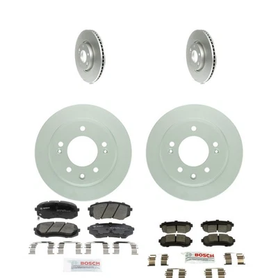 Kit de pastilhas de freio e rotor Bosch QuietCast cerâmica para 10-16 Hyundai Tucson Kia - Imagem 1 de 4