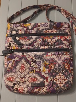 Vera Bradley Disney Mickey's Sweet Treats Triple Zip Hipster Crossbody Bag 11" - Image 1 of 4