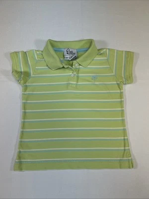 Lilly Pulitzer girls green/pink striped polo shirt size 4 - Image 1 of 4