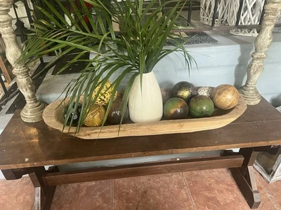 ￼ Wood Decorative Tray - Image 1 of 4