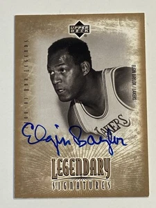 Elgin Baylor 2000-01 Upper Deck NBA Legends Legendary Signatures Autograph - Picture 1 of 2